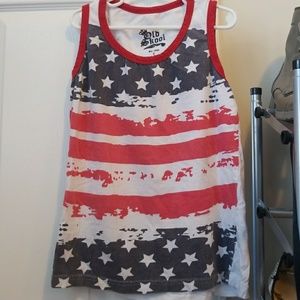 Boy's American Flag Tank Top